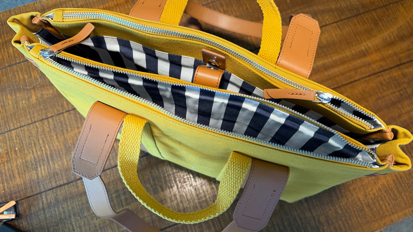 Daily Objects Mustard-Tan System Tote Bag