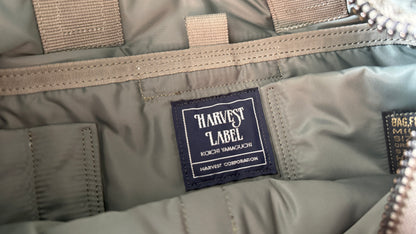 Vintage Harvest Label Briefcase 2 Way Koichi Yamaguchi era Bag - sage green
