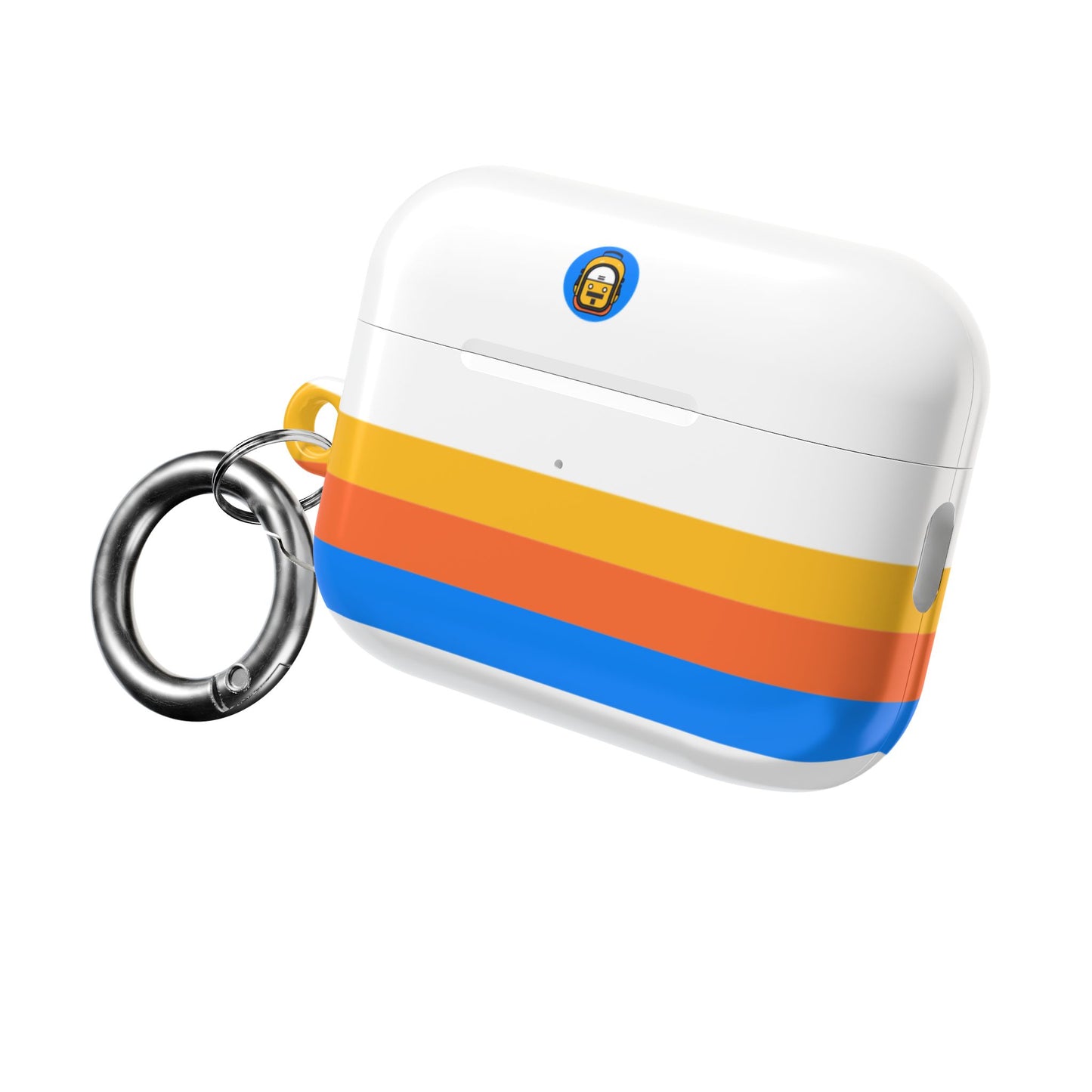 The Perfect Bag Retro Sunset AirPod Case - Colorful Striped Protective Cover