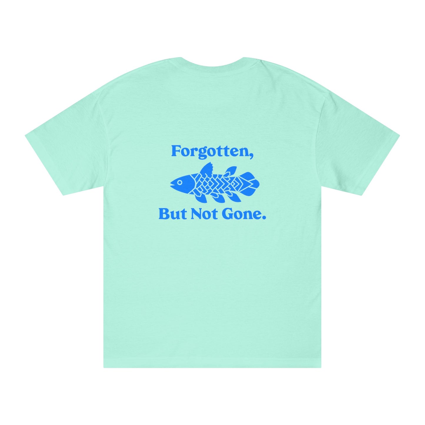 “Forgotten, But Not Gone” Coelacanth Logo Tee
