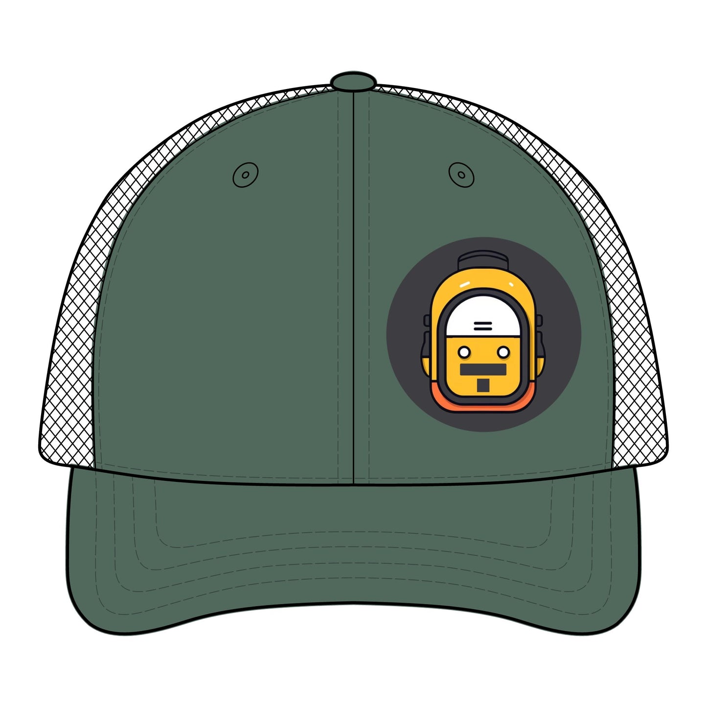 Retro Trucker Cap with The Perfect Bag Logo