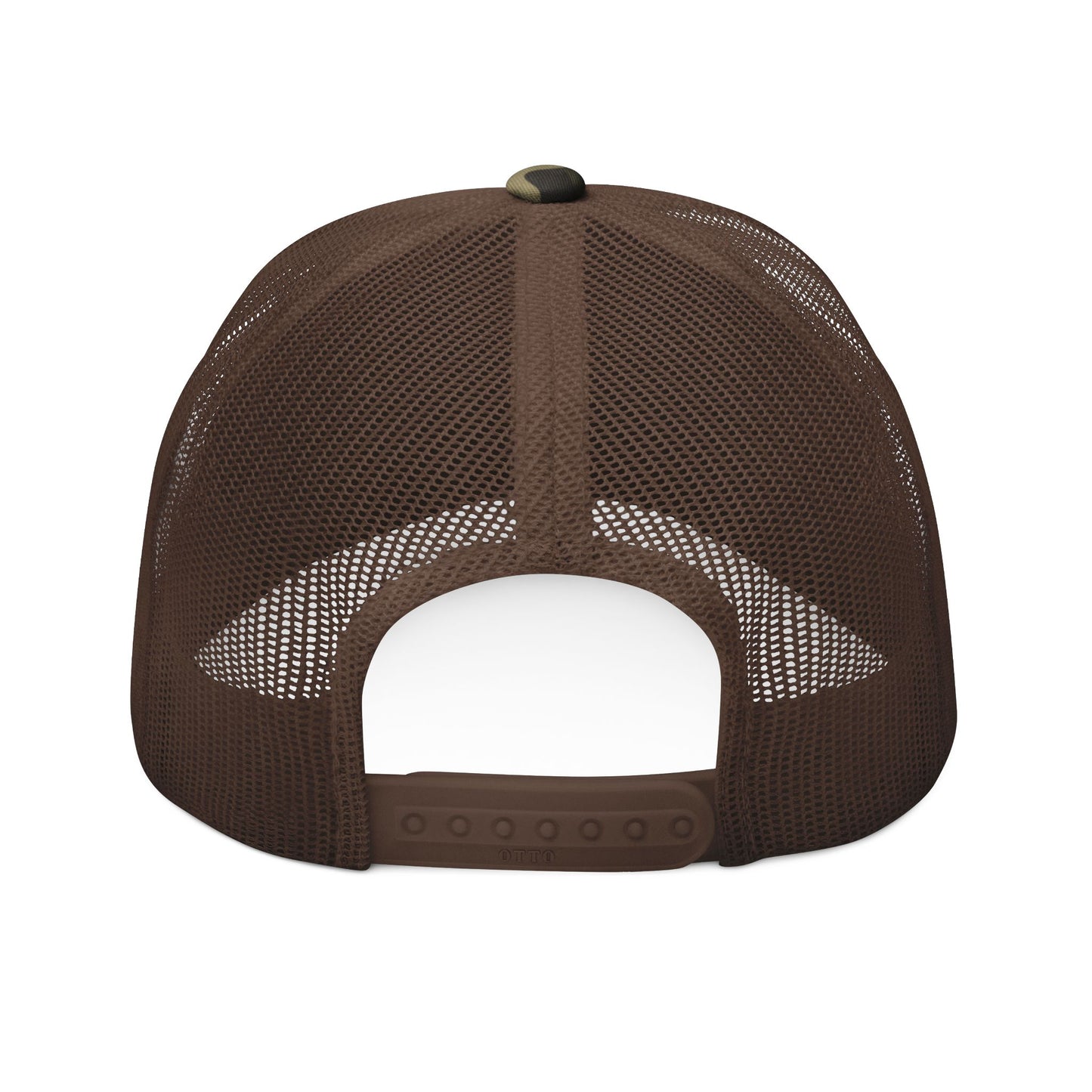 Camo Trucker Hat — Embroidered "BOOOM!"