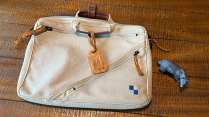 Harvest Label Waxed Canvas Briefcase (see details)