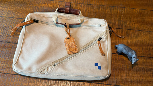 Harvest Label Waxed Canvas Briefcase (see details)