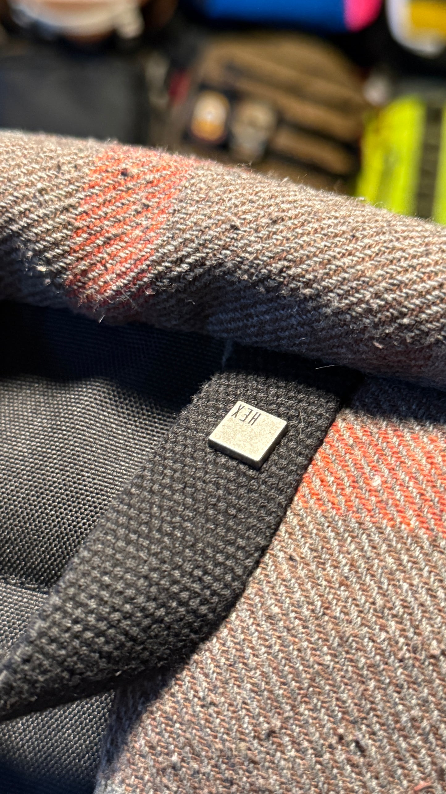 Hex Wool and Leather Slim Laptop Backpack