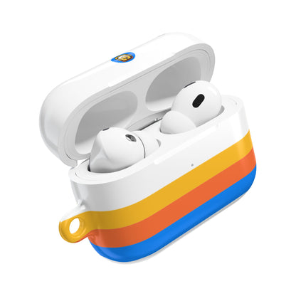 The Perfect Bag Retro Sunset AirPod Case - Colorful Striped Protective Cover