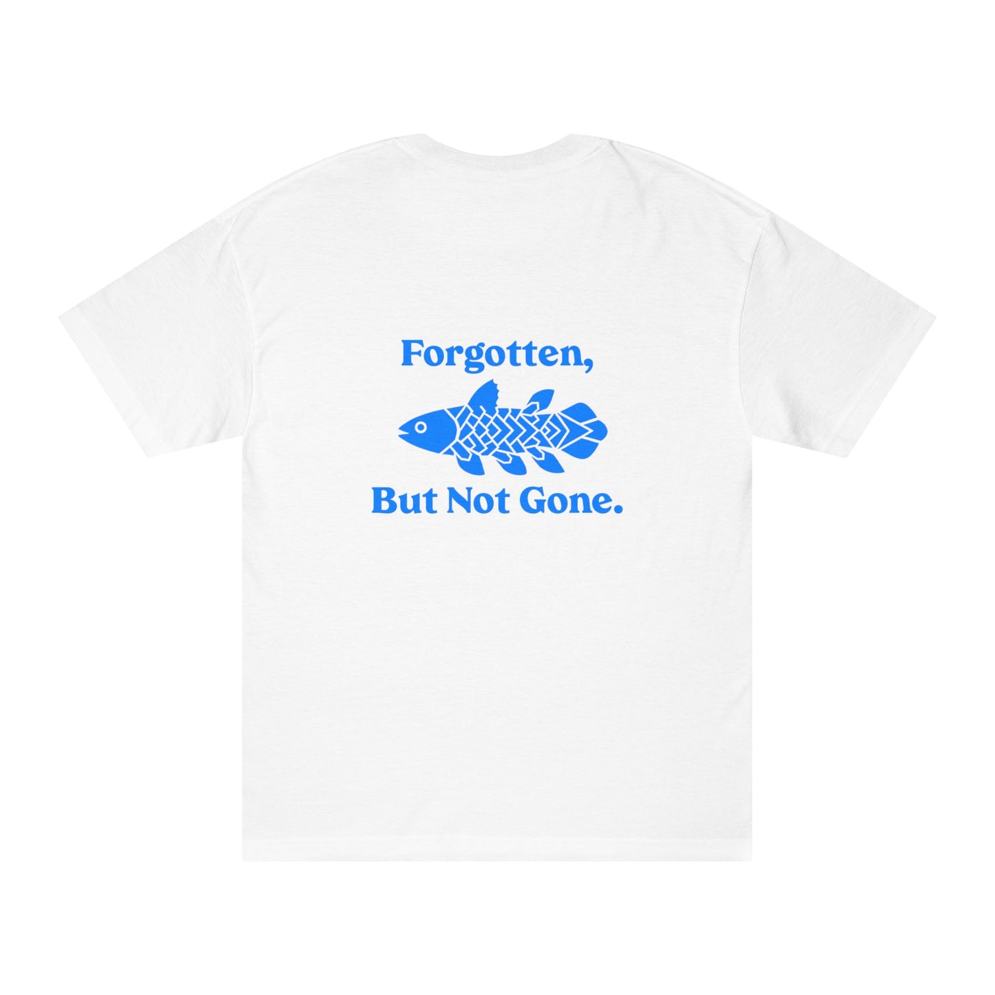 “Forgotten, But Not Gone” Coelacanth Logo Tee