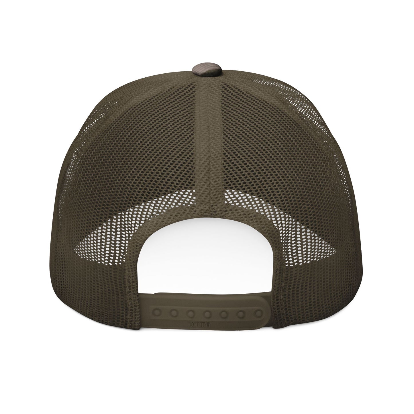 Camo Trucker Hat — Embroidered "BOOOM!"