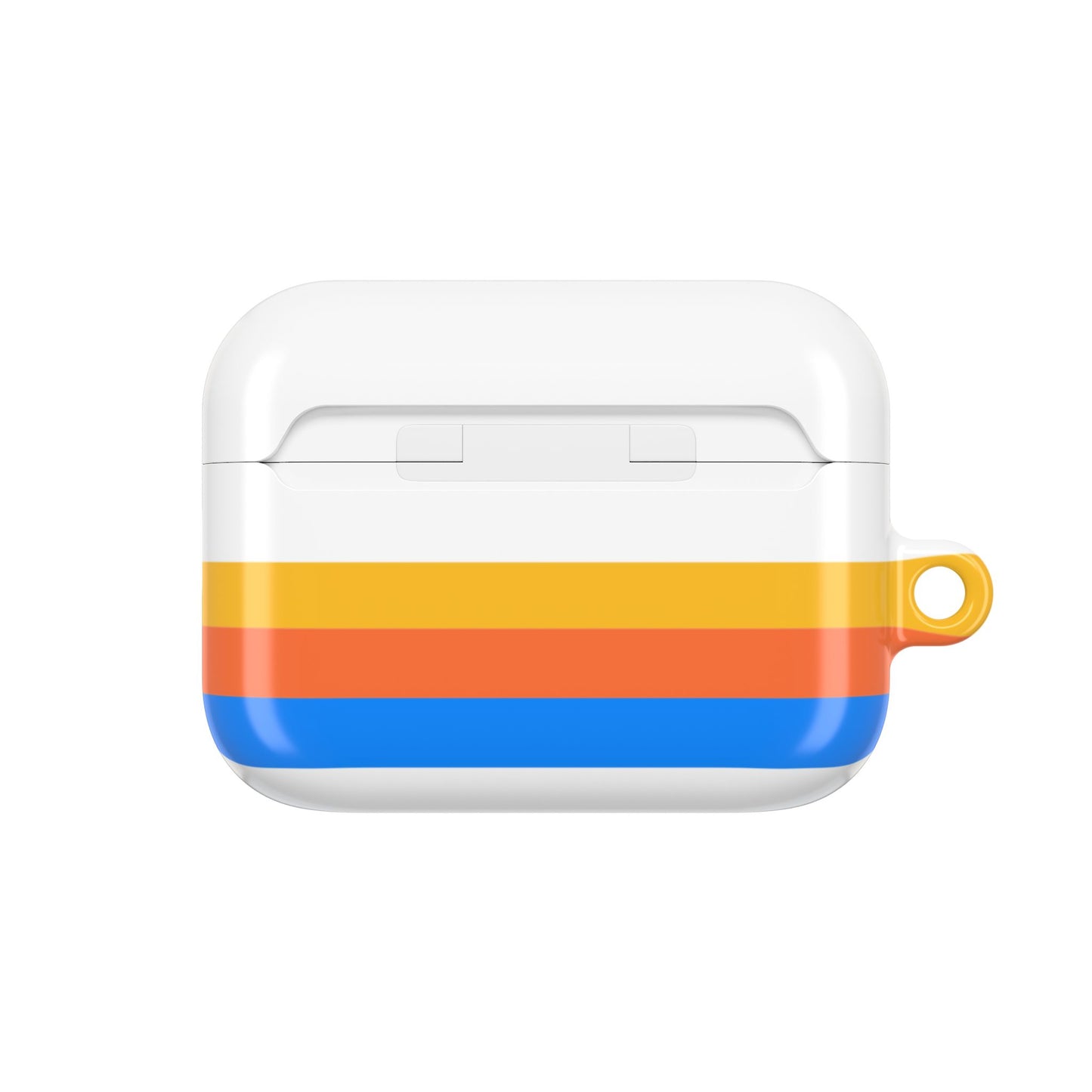 The Perfect Bag Retro Sunset AirPod Case - Colorful Striped Protective Cover