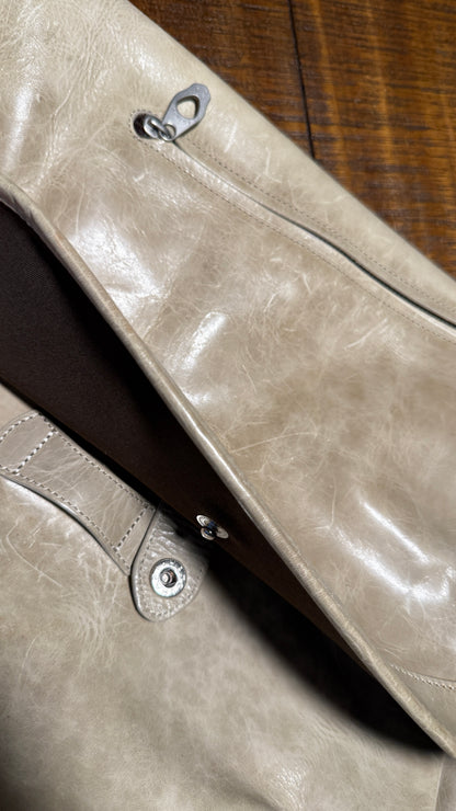 Aniary Japanese Leather Satchel / Messenger