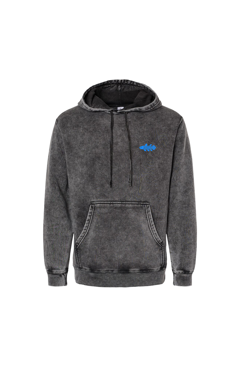 Coelacanth Logo Midweight Mineral Wash Hooded Sweatshirt