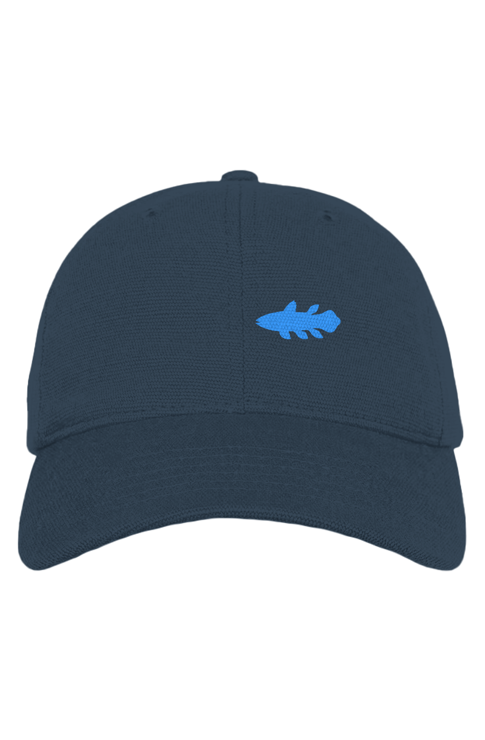 Coelacanth Silhouette Logo Washed Hemp Baseball Cap