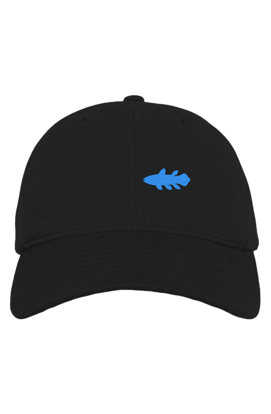 Coelacanth Silhouette Logo Washed Hemp Baseball Cap