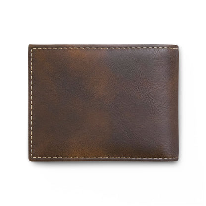 Coelacanth Leather Bi-Fold Wallet with Flip