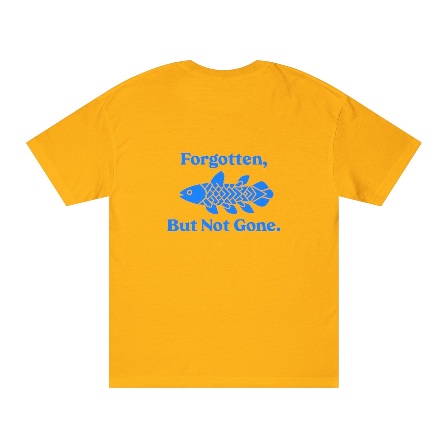 “Forgotten, But Not Gone” Coelacanth Logo Tee