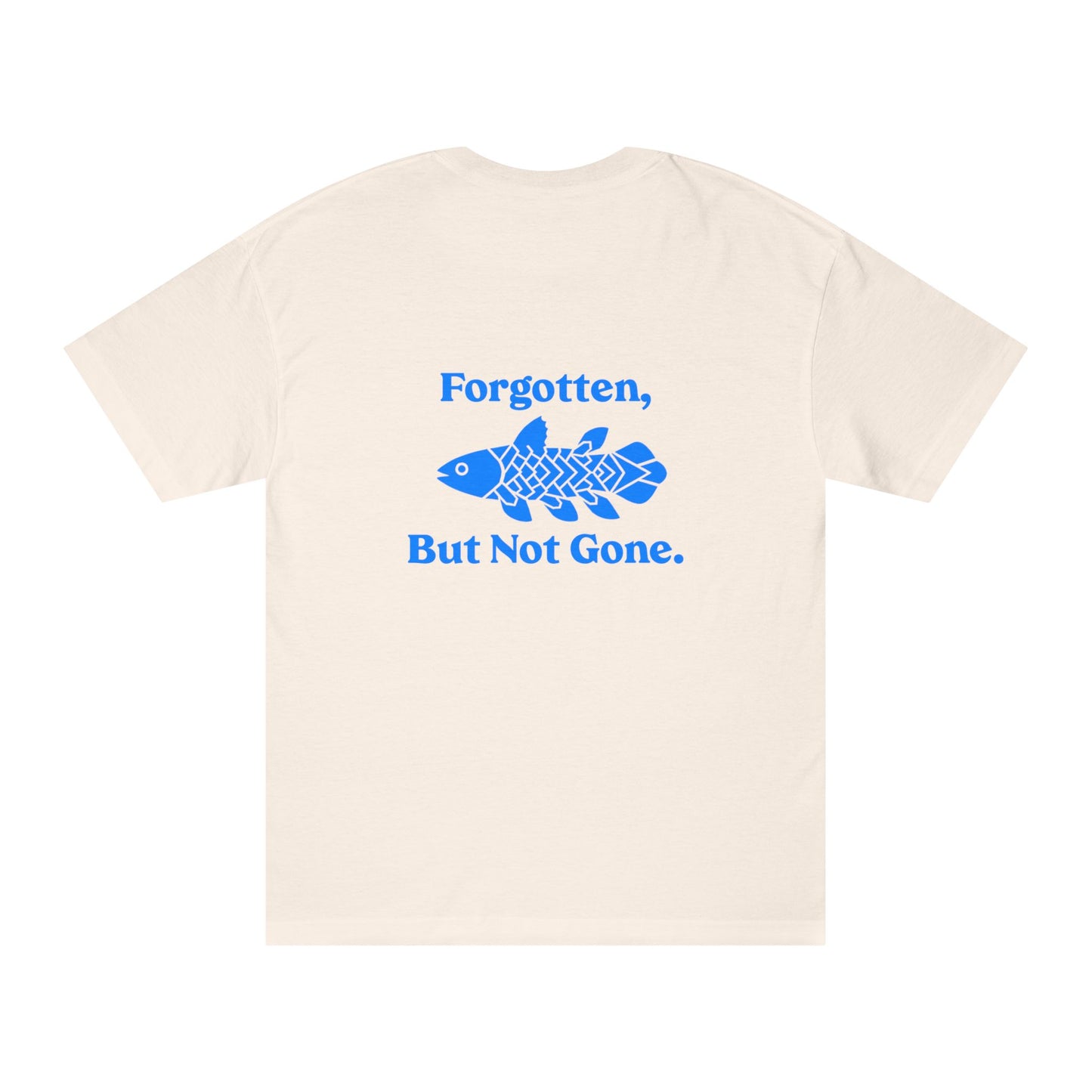 “Forgotten, But Not Gone” Coelacanth Logo Tee