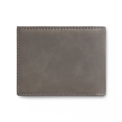 Coelacanth Leather Bi-Fold Wallet with Flip
