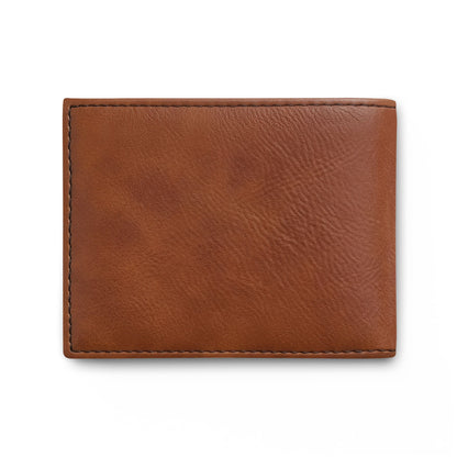 Coelacanth Leather Bi-Fold Wallet with Flip