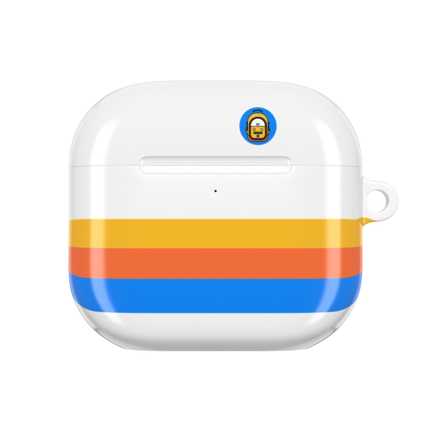 The Perfect Bag Retro Sunset AirPod Case - Colorful Striped Protective Cover