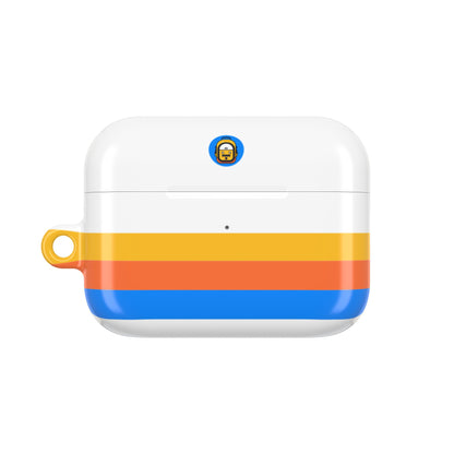 The Perfect Bag Retro Sunset AirPod Case - Colorful Striped Protective Cover