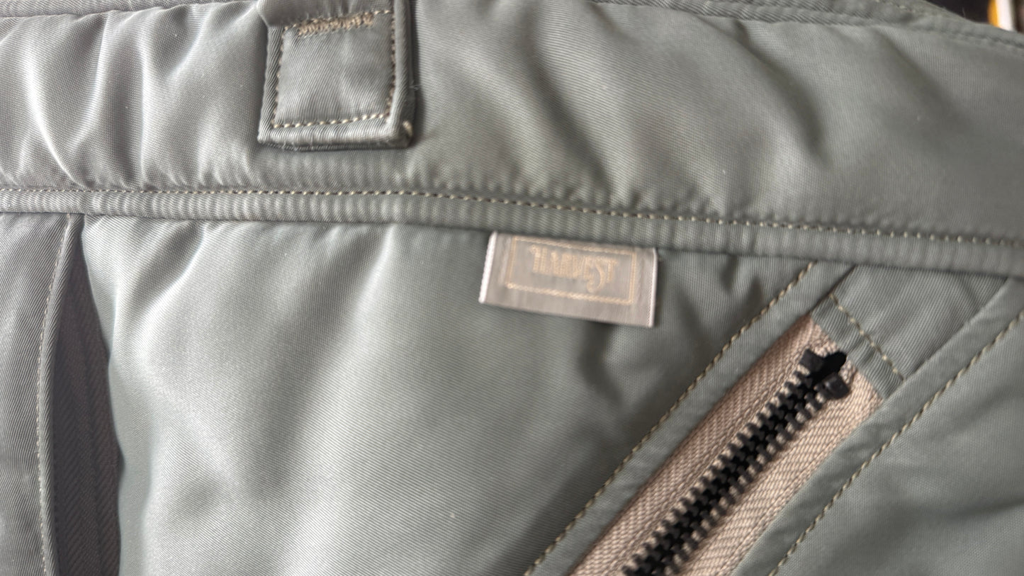 Vintage Harvest Label Briefcase 2 Way Koichi Yamaguchi era Bag - sage green