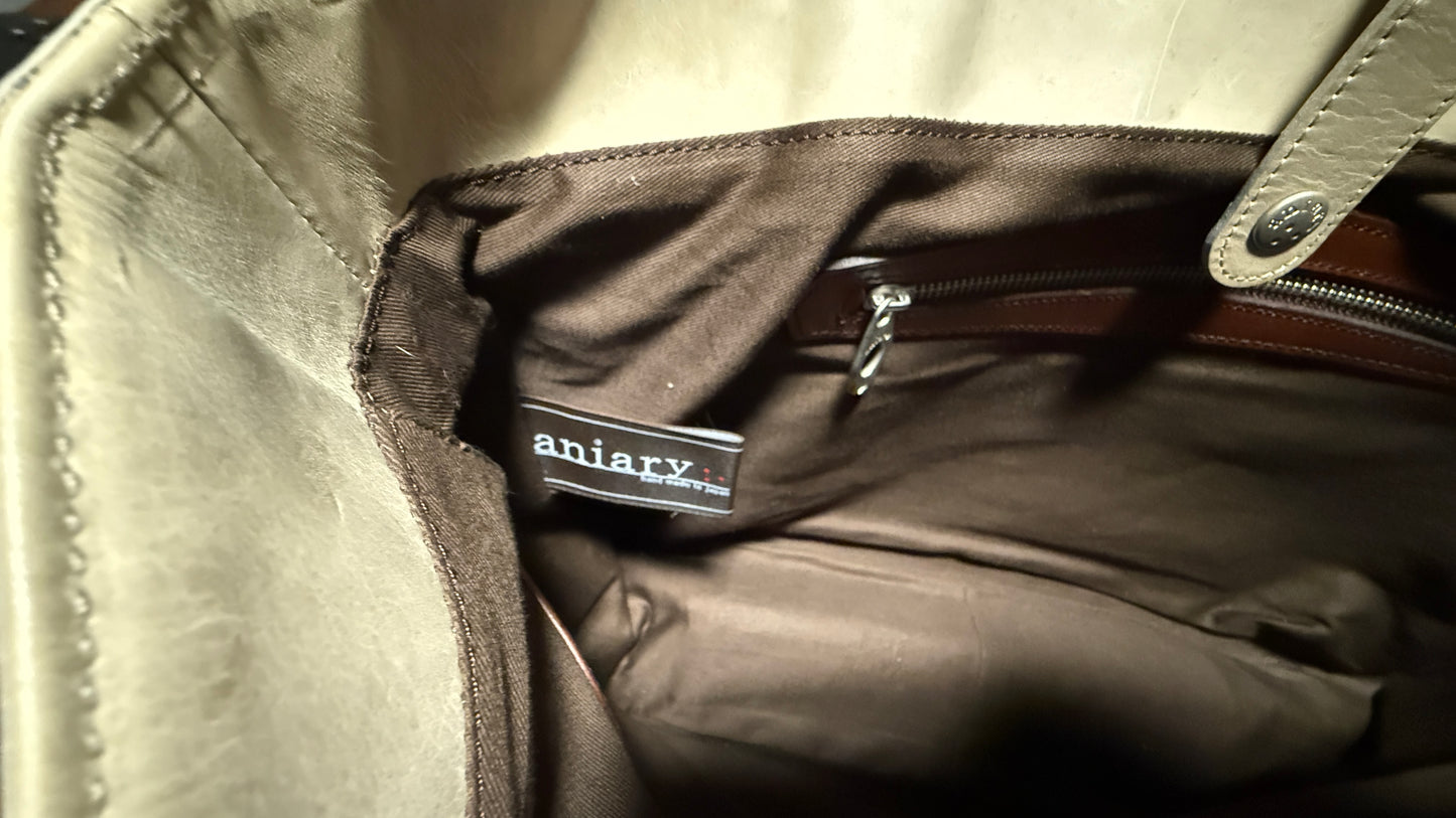 Aniary Japanese Leather Satchel / Messenger