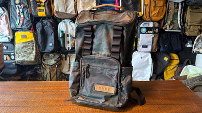 KNKG Camo Waxed Canvas Backpack