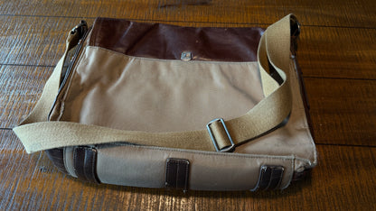Really Nice Vintage Fossil Briefcase - Leather and Nylon.