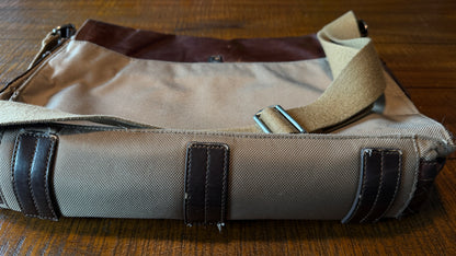 Really Nice Vintage Fossil Briefcase - Leather and Nylon.