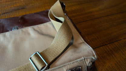 Really Nice Vintage Fossil Briefcase - Leather and Nylon.