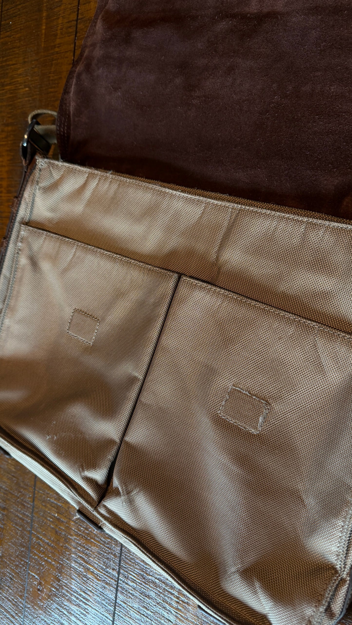 Really Nice Vintage Fossil Briefcase - Leather and Nylon.