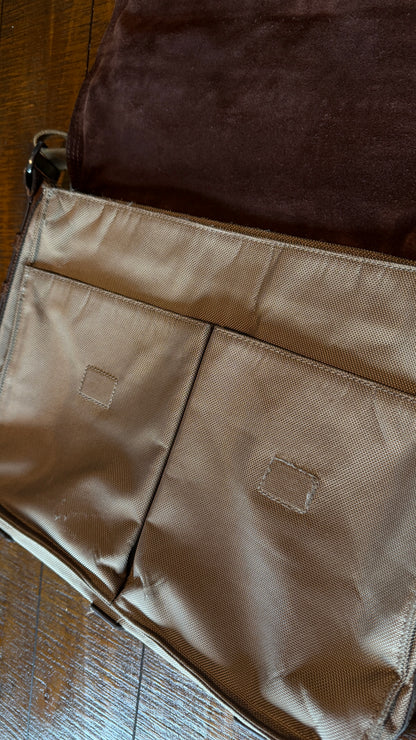 Really Nice Vintage Fossil Briefcase - Leather and Nylon.
