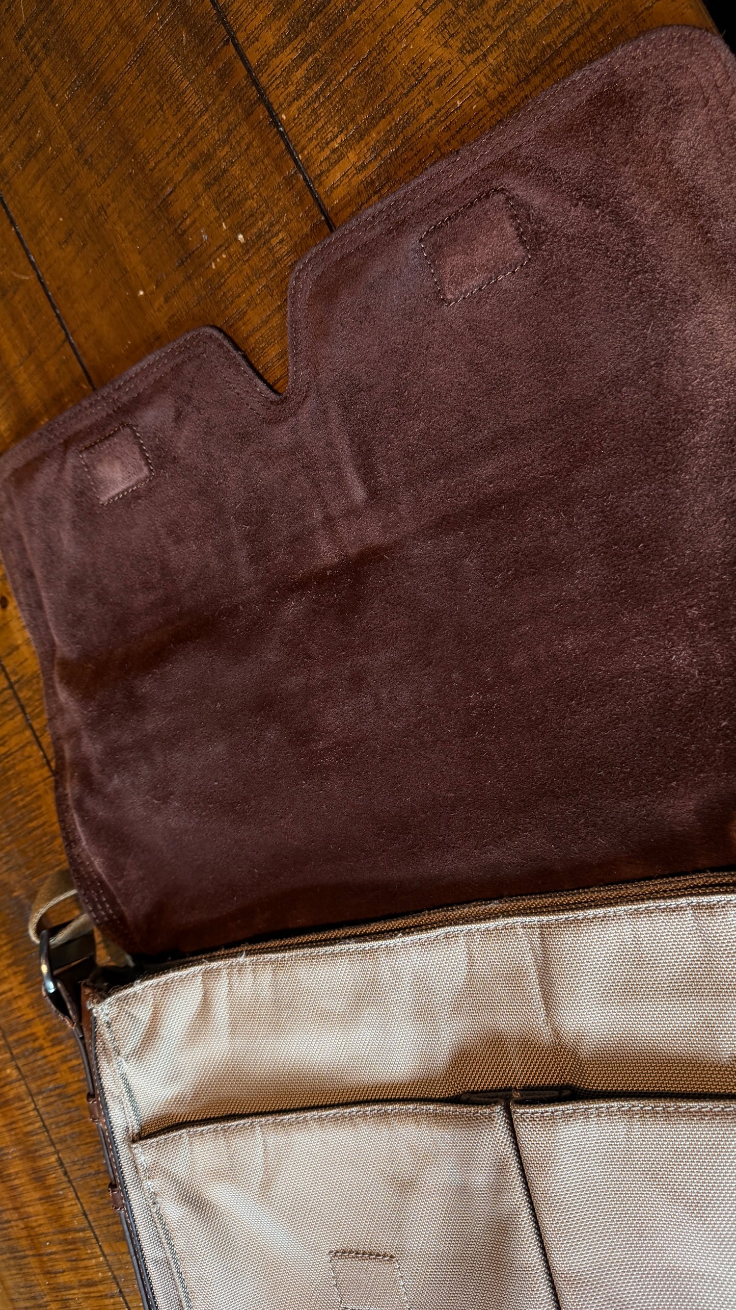 Really Nice Vintage Fossil Briefcase - Leather and Nylon.