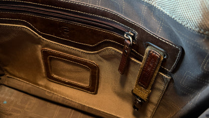 Really Nice Vintage Fossil Briefcase - Leather and Nylon.