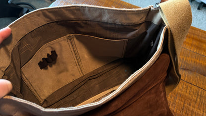 Really Nice Vintage Fossil Briefcase - Leather and Nylon.