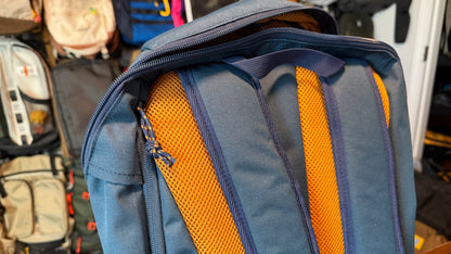 Blue and Gold Decathalon Quecha Backpack
