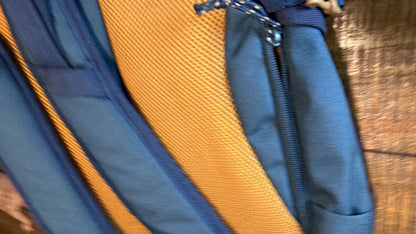 Blue and Gold Decathalon Quecha Backpack