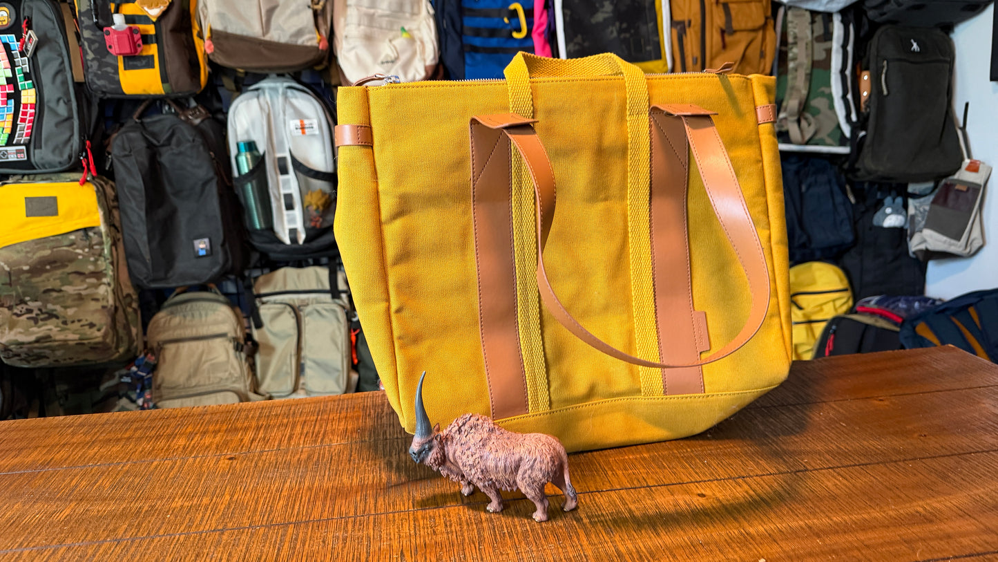 Daily Objects Mustard-Tan System Tote Bag