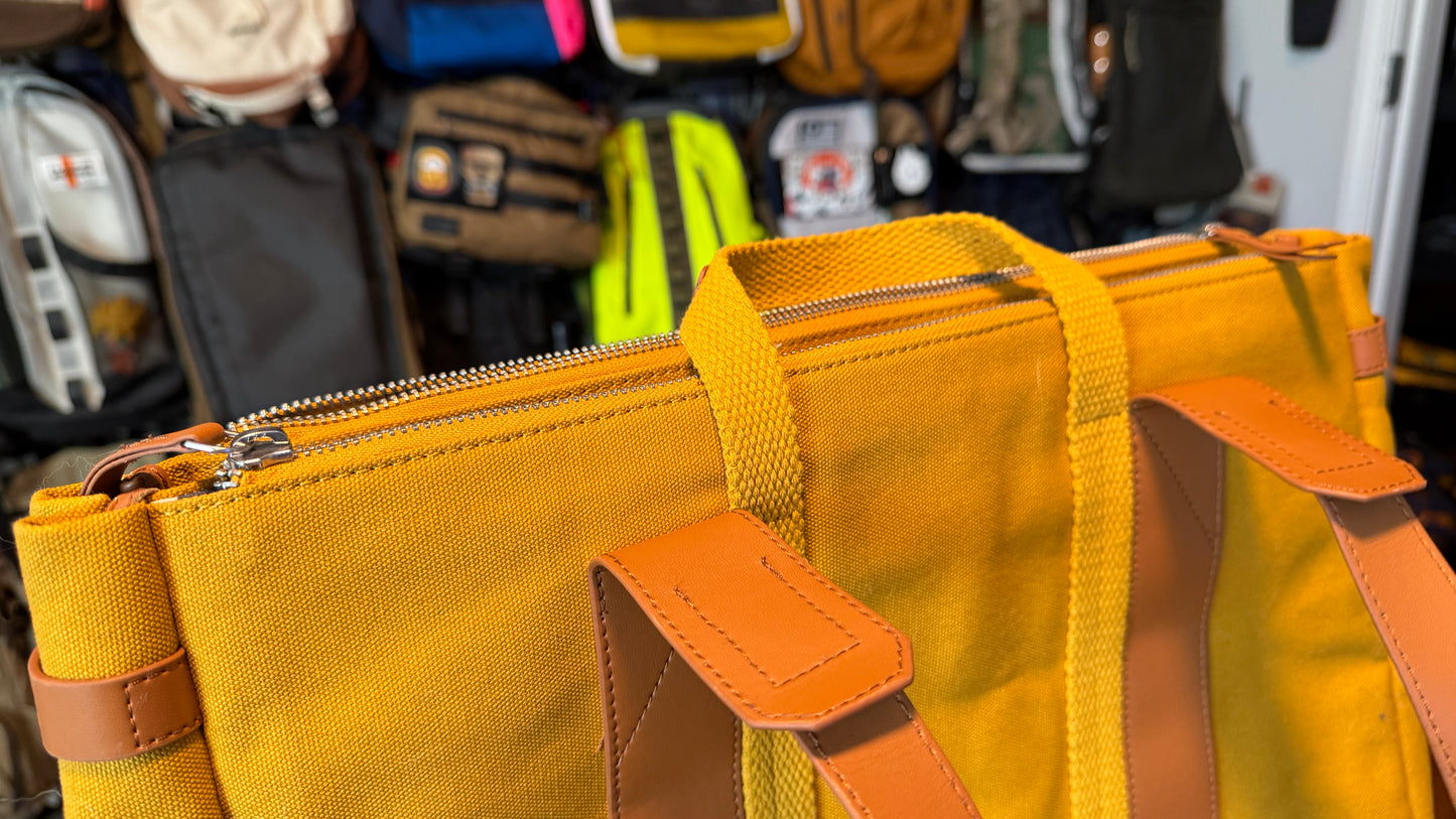 Daily Objects Mustard-Tan System Tote Bag