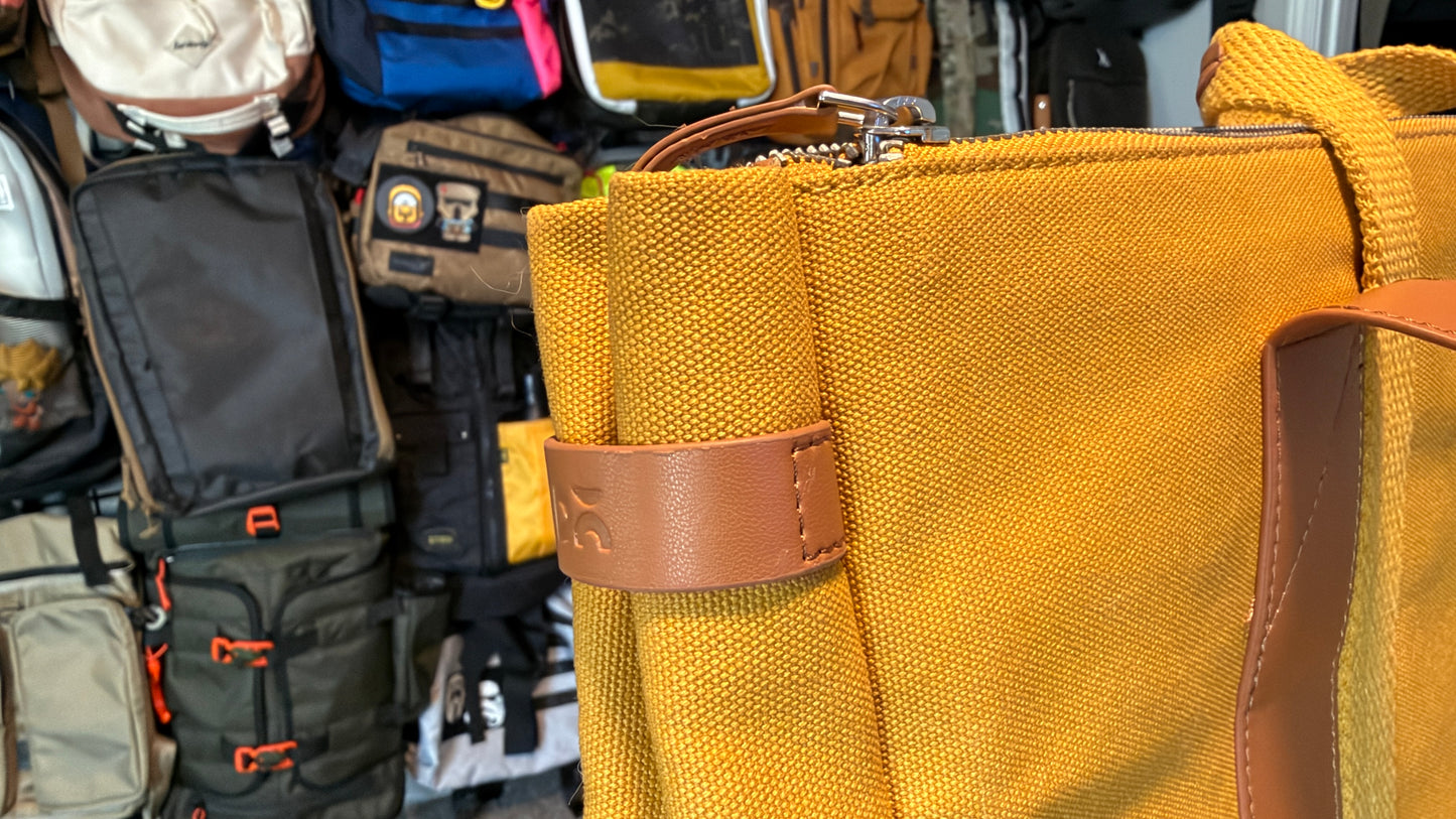Daily Objects Mustard-Tan System Tote Bag