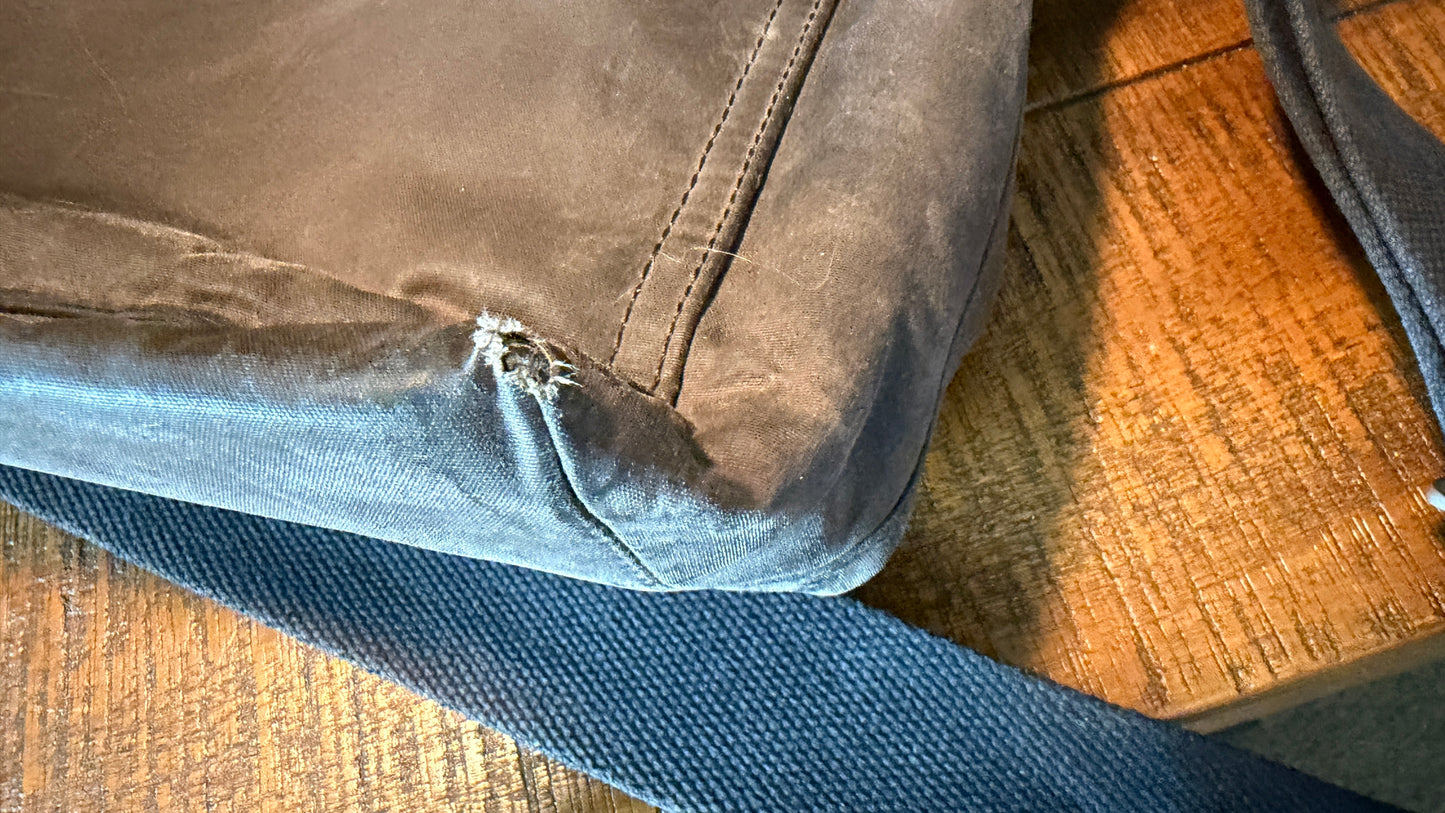 Jack Spade x Halley Stevensons Waxed Canvas Messenger