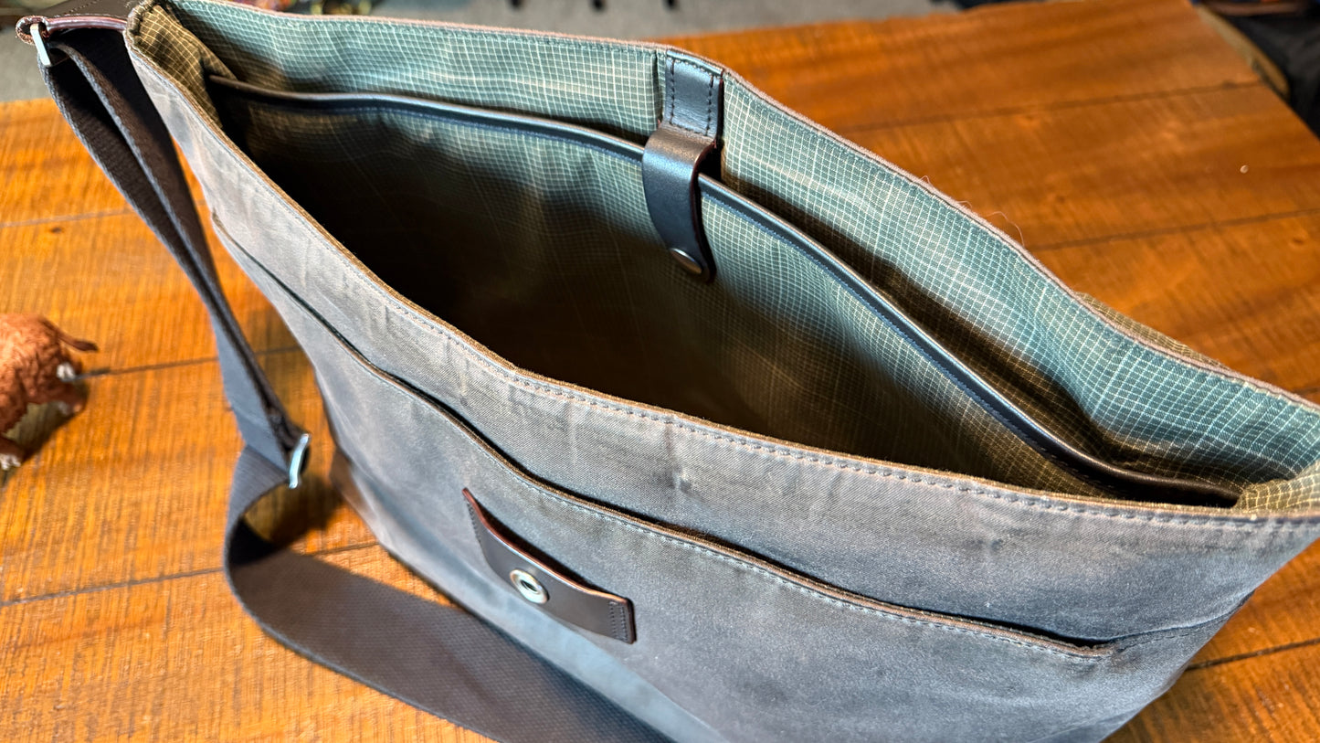 Jack Spade x Halley Stevensons Waxed Canvas Messenger