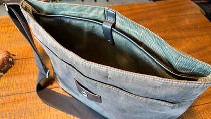 Jack Spade x Halley Stevensons Waxed Canvas Messenger
