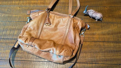 Aniary Leather Japanese Bag - Handbag & Crossbody