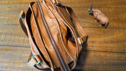 Aniary Leather Japanese Bag - Handbag & Crossbody