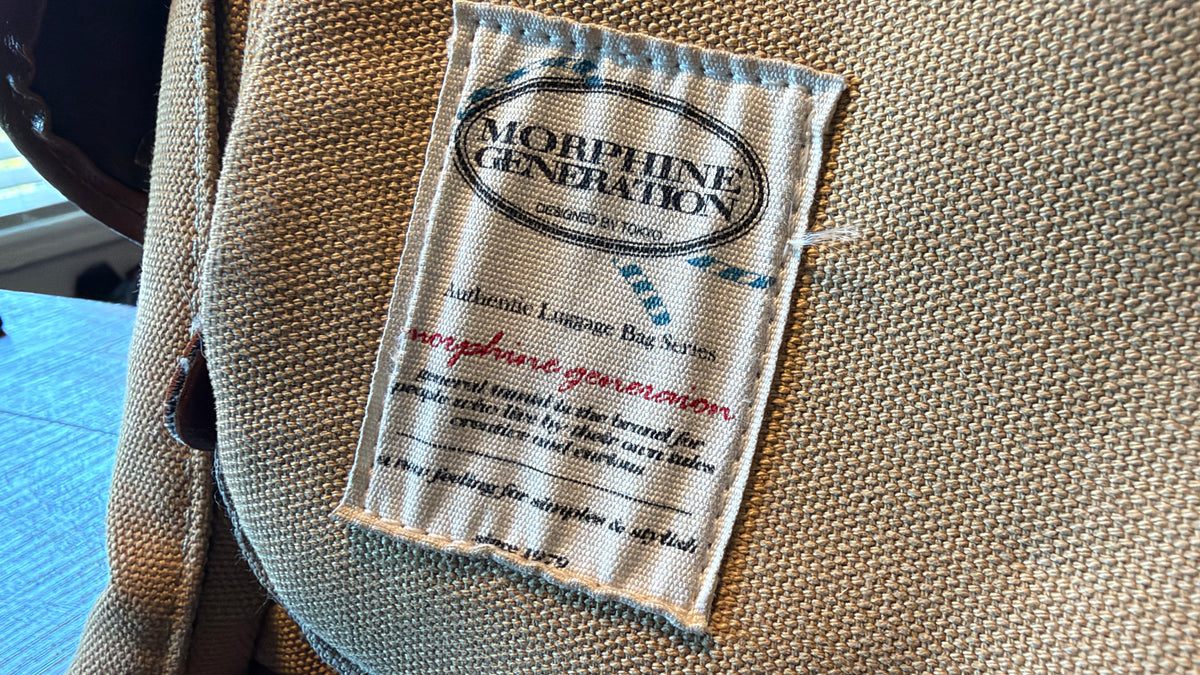 VIntage Canvas & Leather Backpack - Morphine Generation