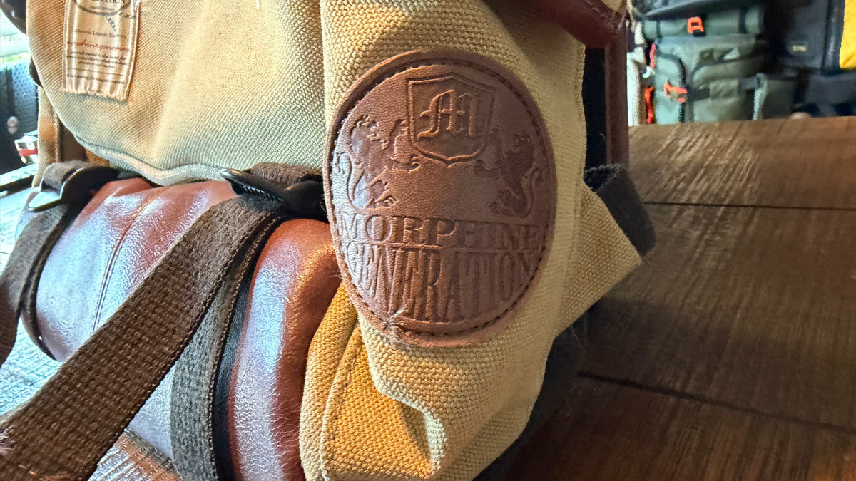 VIntage Canvas & Leather Backpack - Morphine Generation