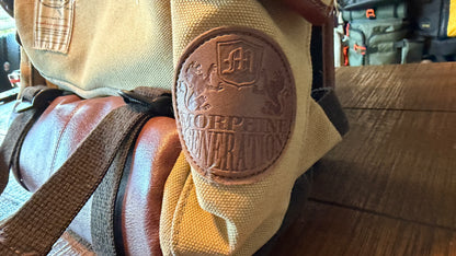 VIntage Canvas & Leather Backpack - Morphine Generation