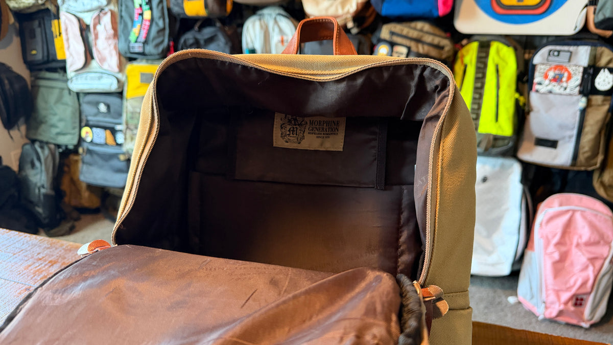 VIntage Canvas & Leather Backpack - Morphine Generation