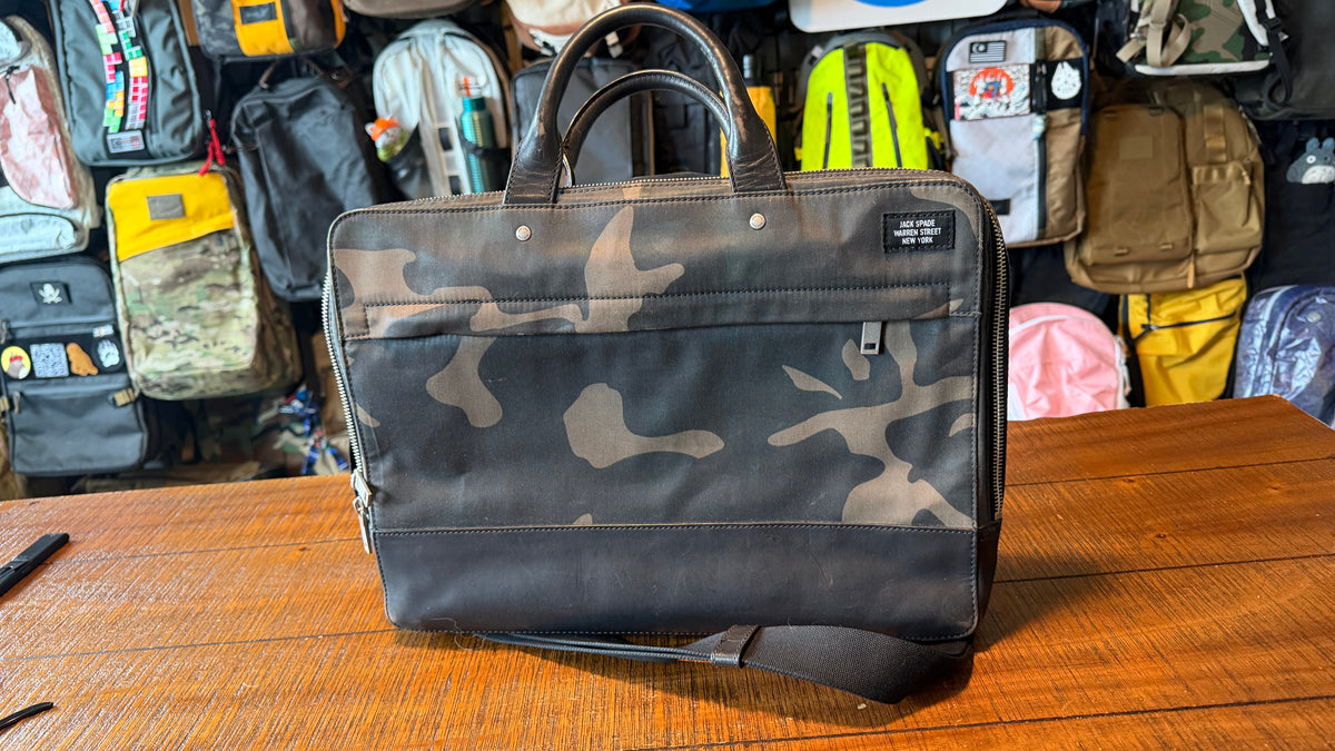 Camo Jack Spade Slim Briefcase